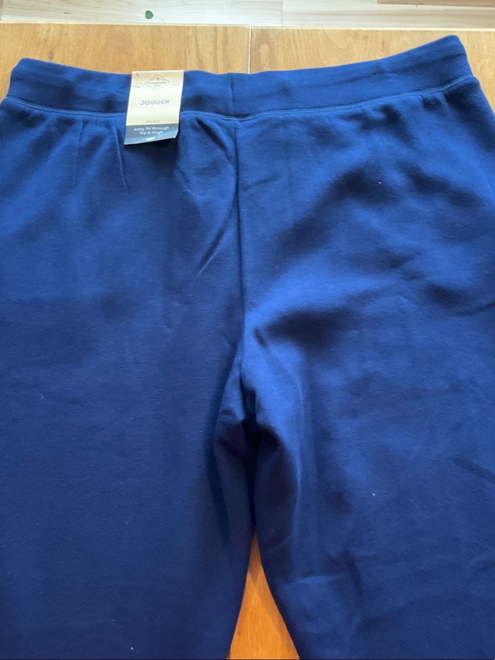 NWT St. John's Bay Navy Blue Mid Rise Easy Fit Drawstring Jogger Pants - Picture 10 of 12